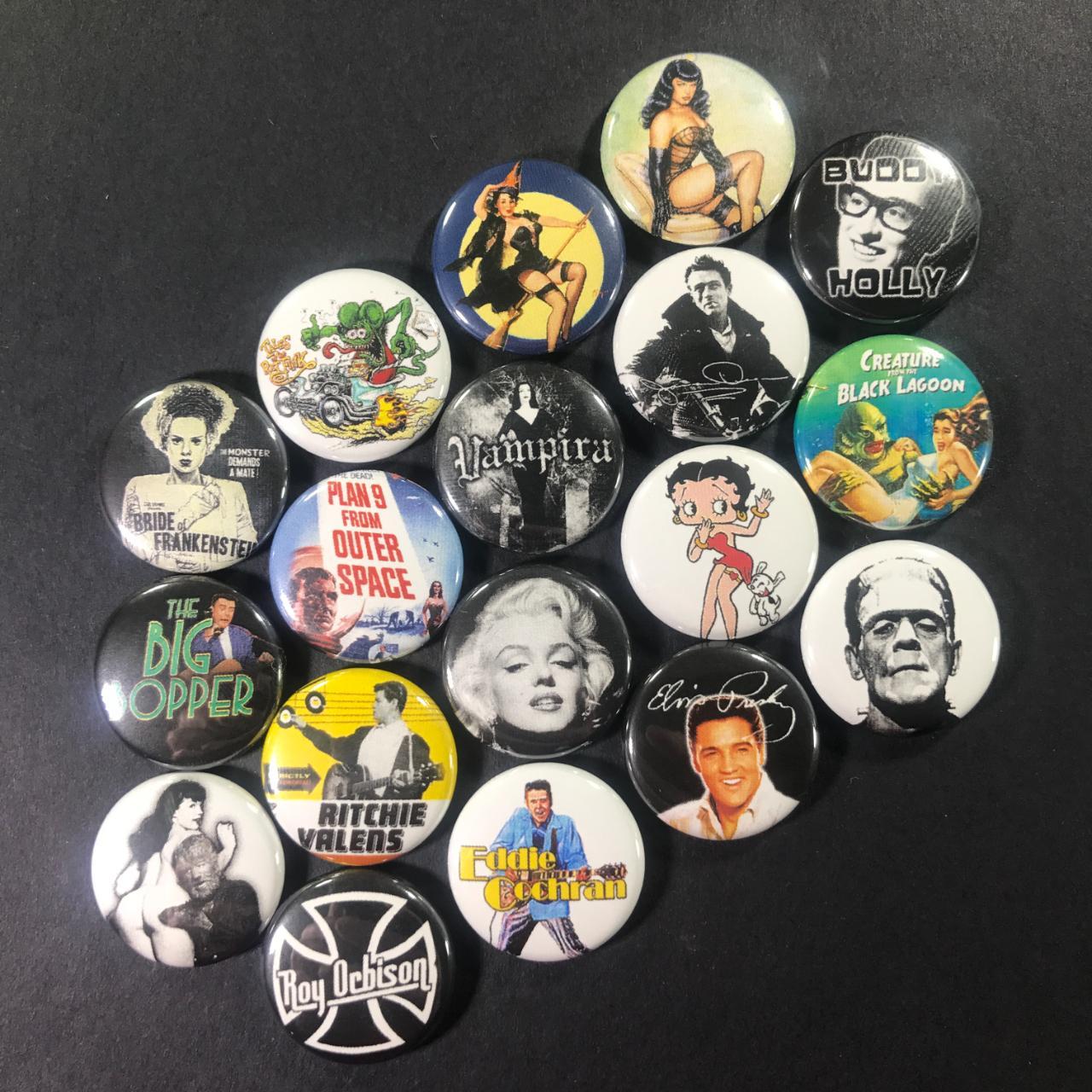 Rockabilly 1 Button Pin Set 50 S Nostalgia Pin Up Depop Rockabilly 1 Button Pin Set 50 S Nostalgia Pin Up Depop
