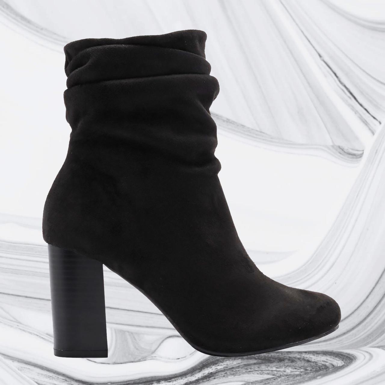 Catherine Malandrino ruched faux suede ankle