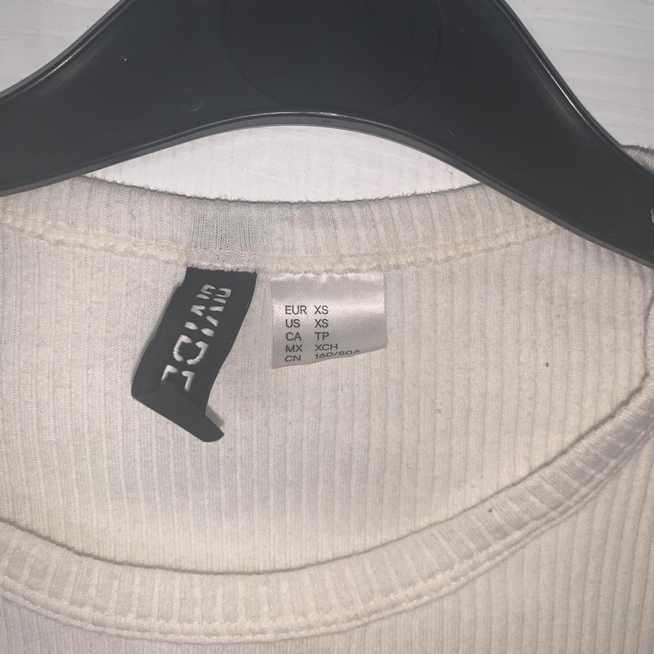 Cute cream crop top from H&M Worn a few times Fits... Depop