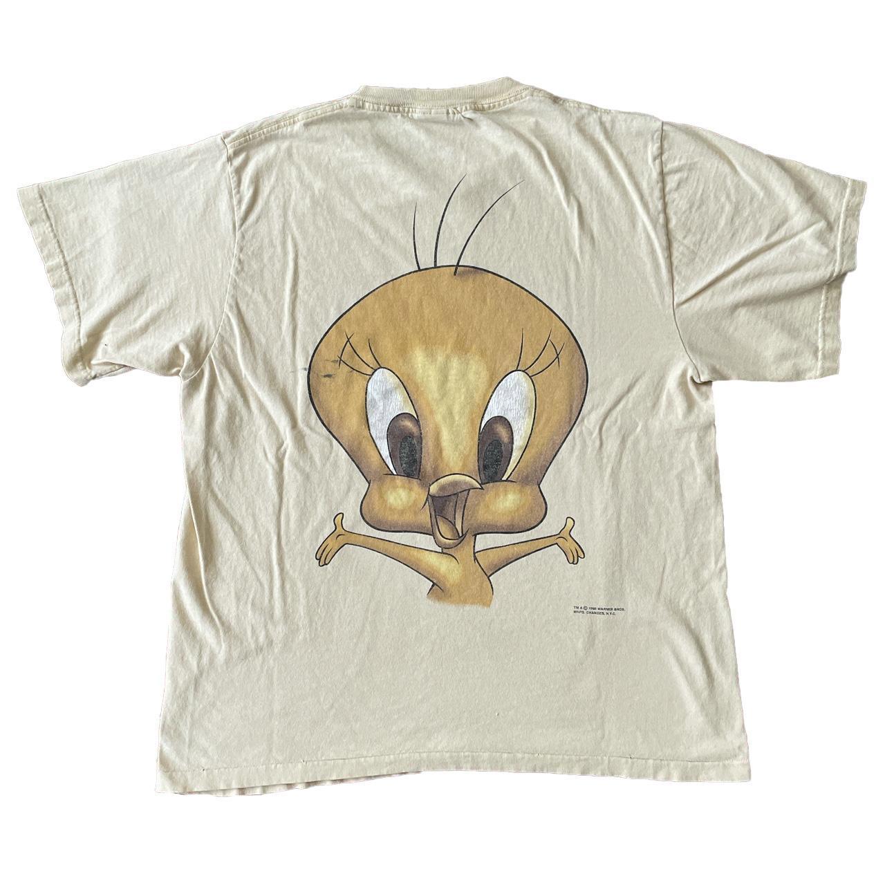 vintage 1995 Tweety Wear t-shirt size L... - Depop | T-Shirts