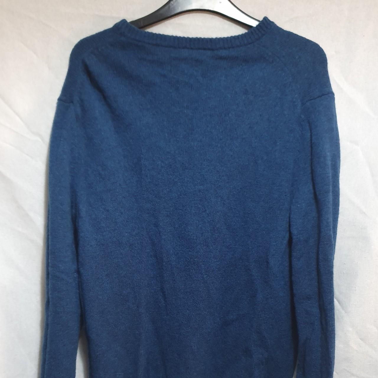 Farah Jeans Cashmere Ocean Blue Sweater in... - Depop