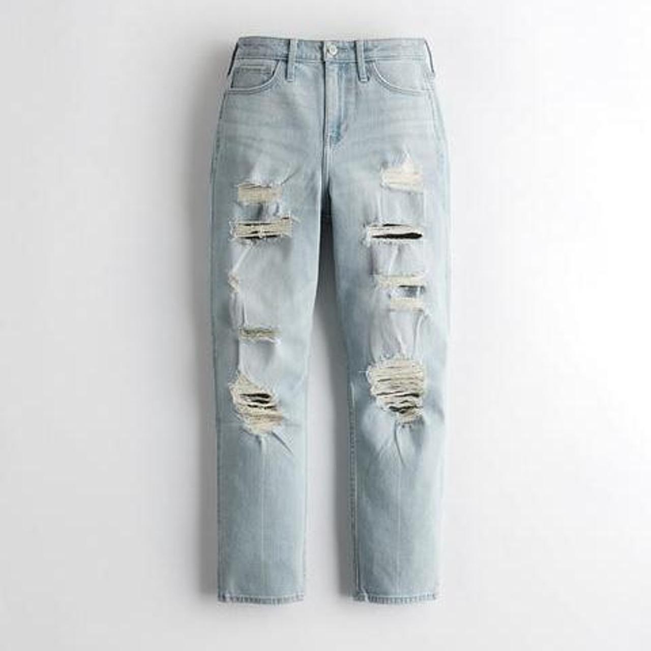 Hollister high rise mom jeans vintage stretch hot sale