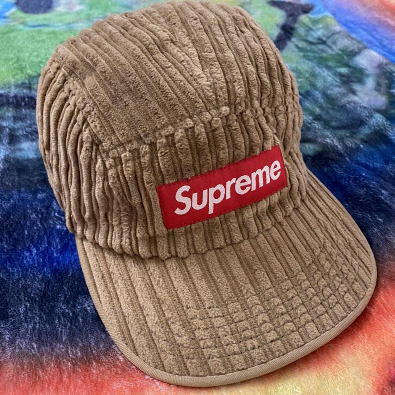 supreme rope corduroy camp cap