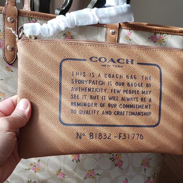 Coach F31776 Signature Reversible PVC Tote Purse. Depop