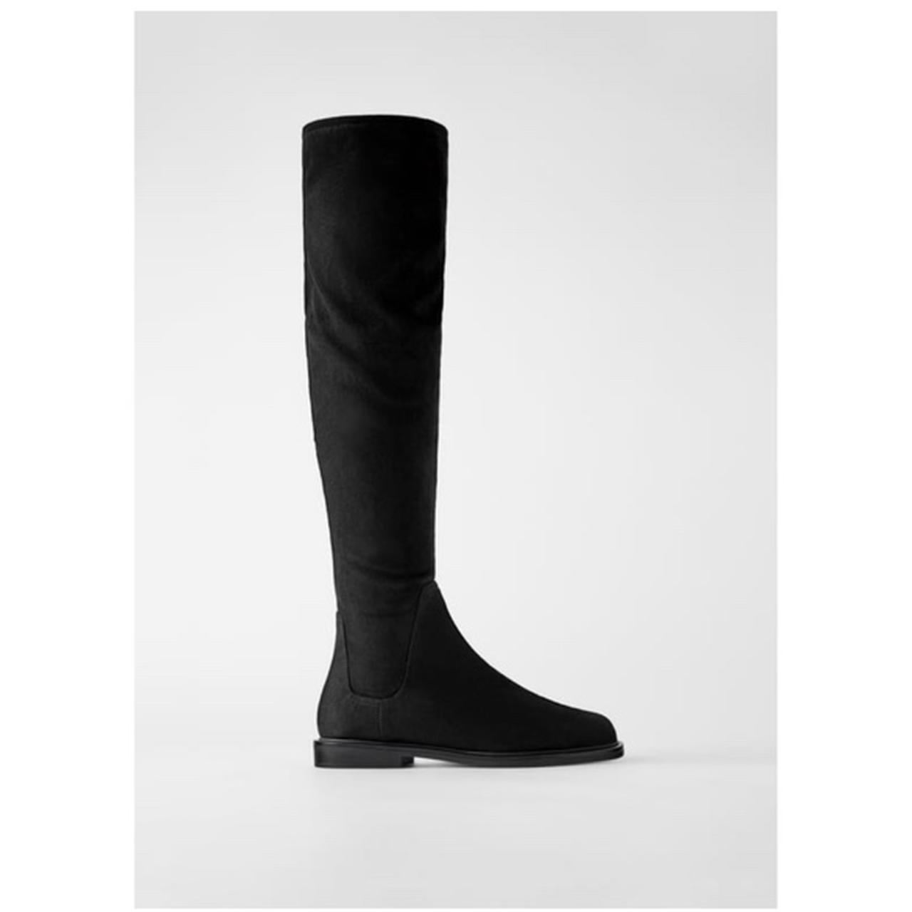 Zara flat best sale stretch boots