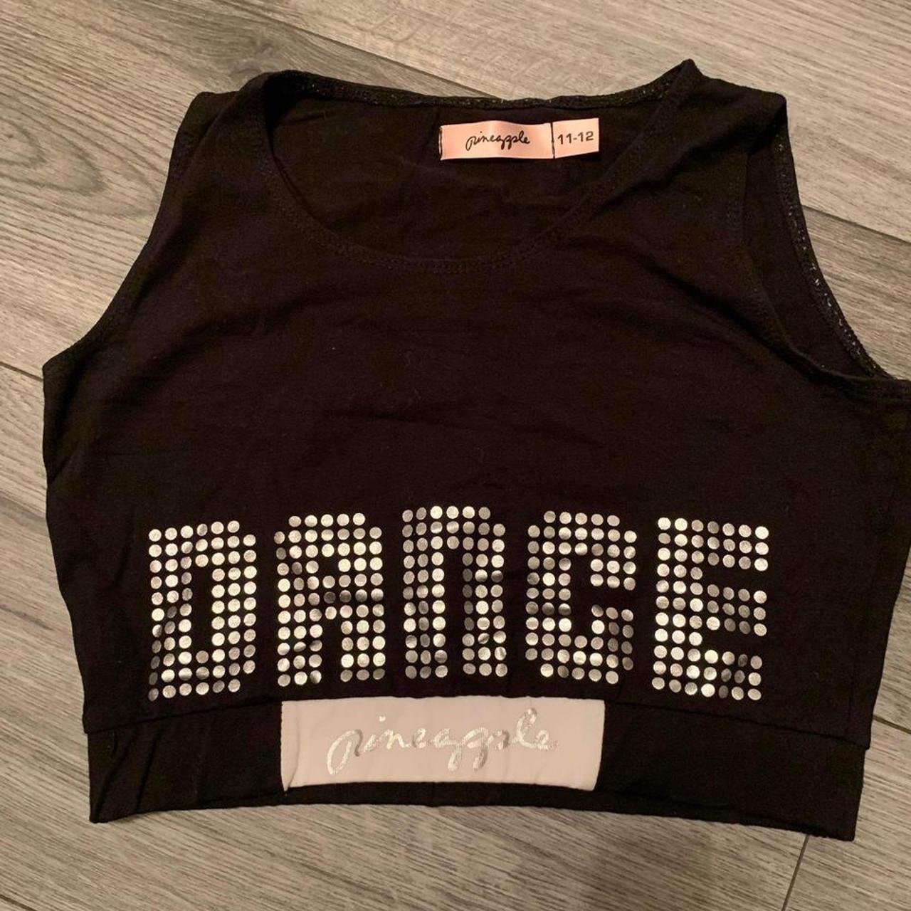 pineapple dance crop top (sports bra) really good... Depop