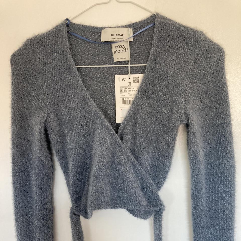 Pull and Bear blue wrap cardigan Size XS Very