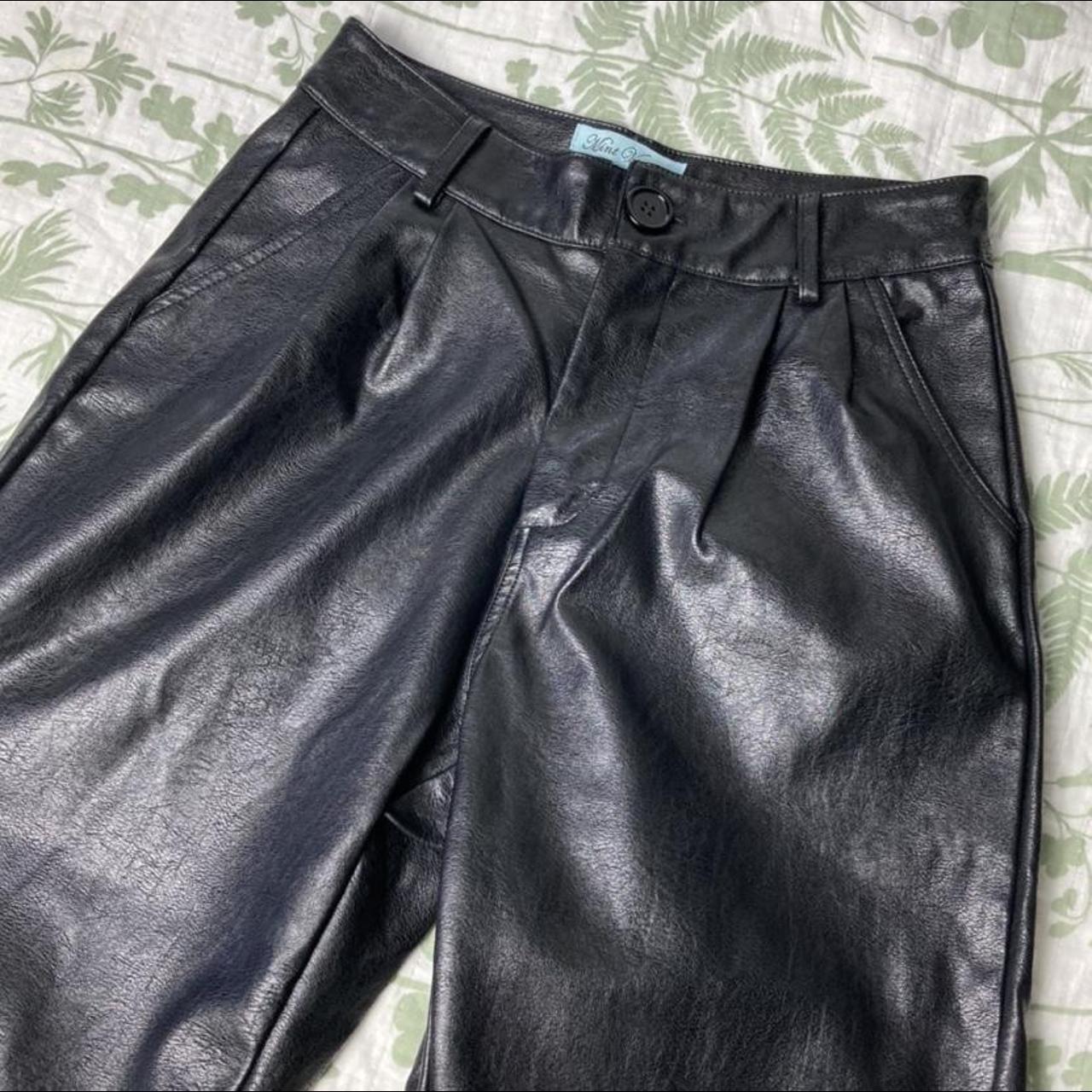 Mint vanilla leather pants! - In perfect... - Depop
