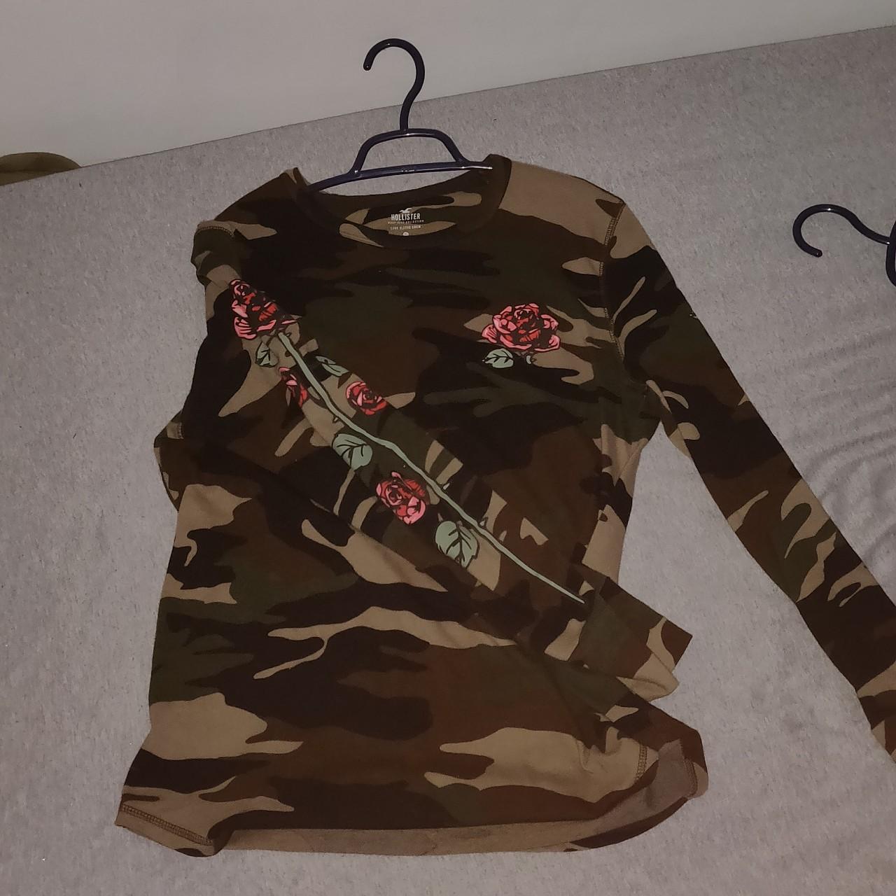 Hollister camo long sleeve sale