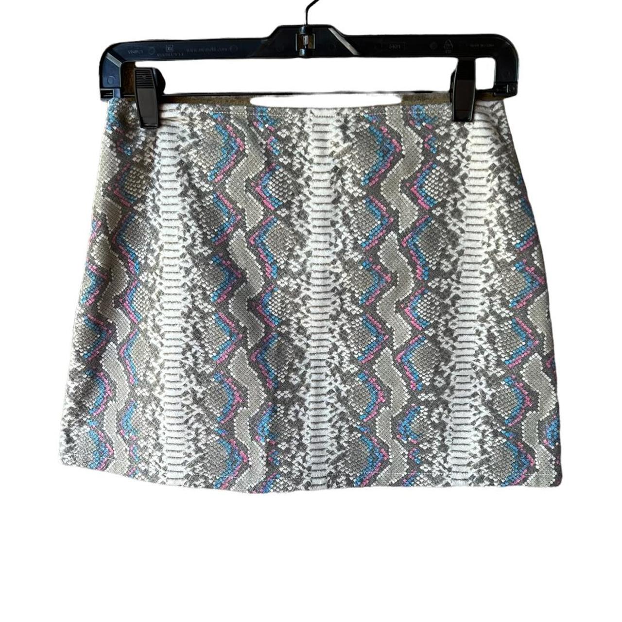 Snake Print Mini Skirt Brand Honey Punch Womens