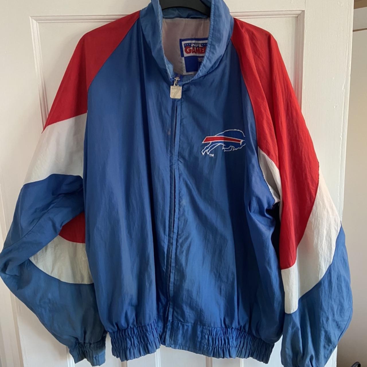 MENS VINTAGE BUFFALO BILLS JACKET PUFFER COAT GAMEDAY NFL 90s SIZE