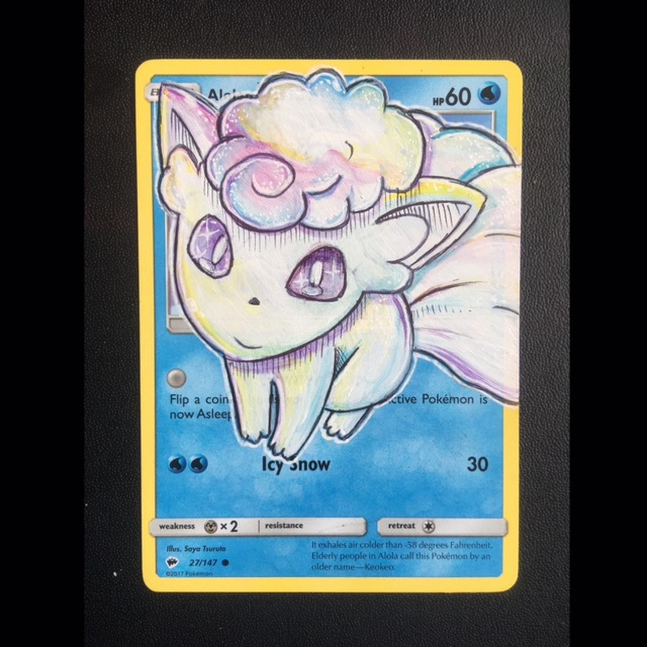 pokemon-alolan-vulpix-painted-pokemon-card-hand-depop