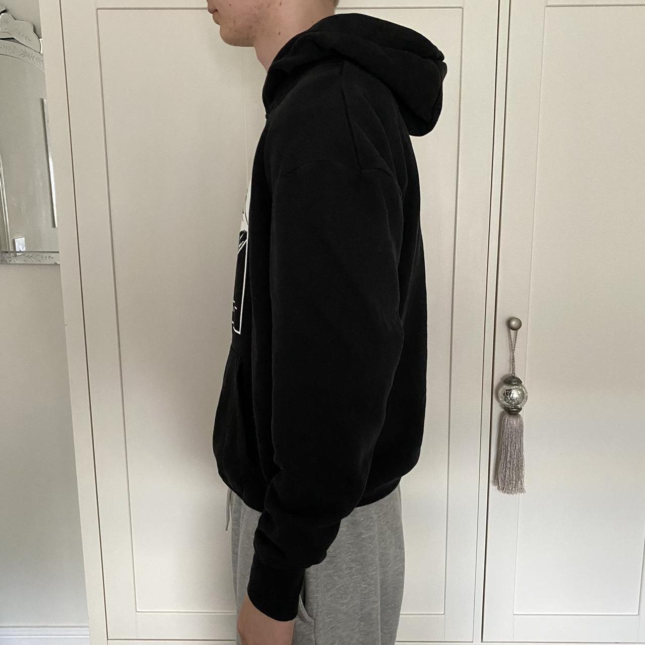 Primark Men's Black and White Hoodie Depop