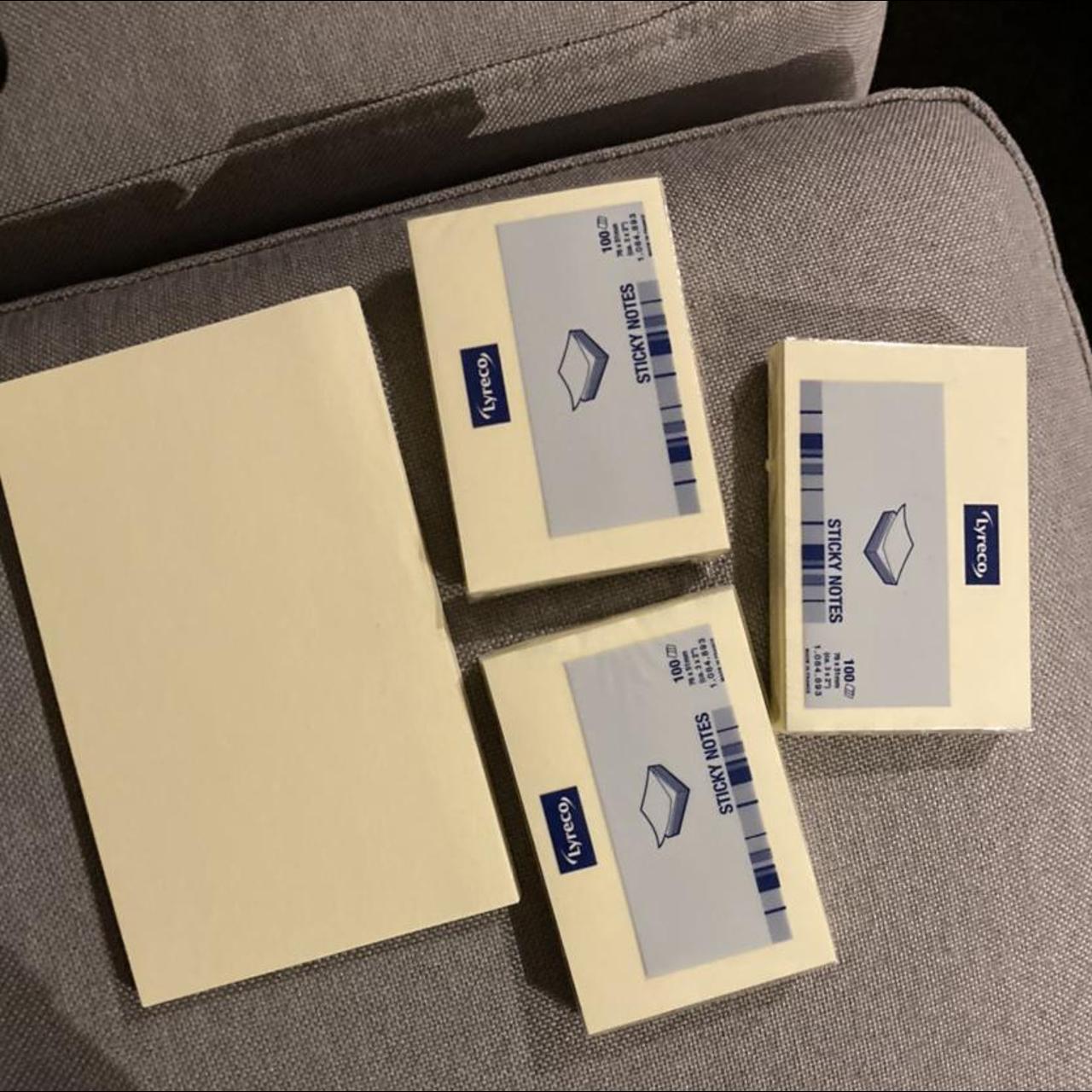 Sticky notes 3x small 1x medium size set Check last... - Depop