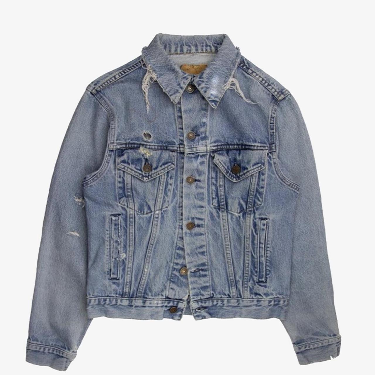 Levi’s Denim Jacket Distressed Size: S #denim... - Depop