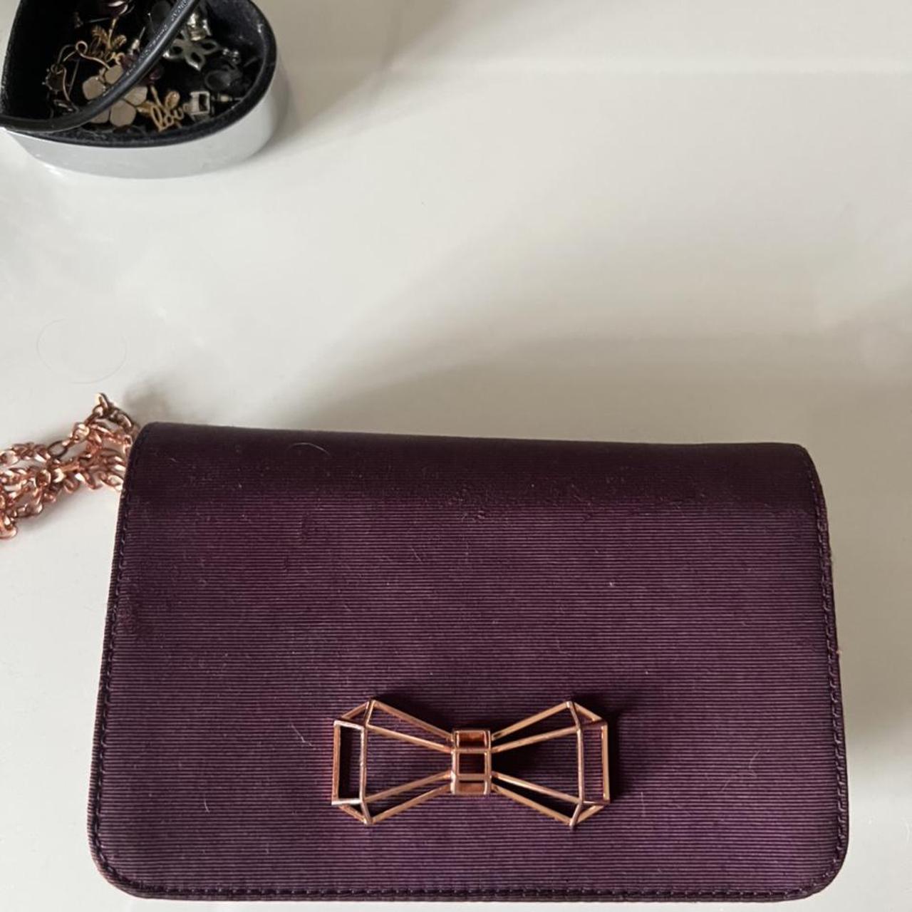 Ted baker best sale burgundy clutch bag