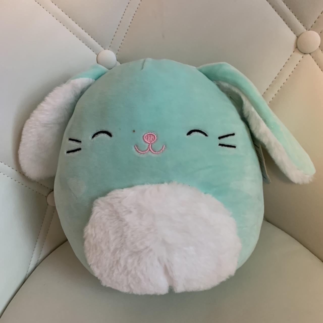 Squishmallows 8-Inch Fuzzy Belly Green Bunny