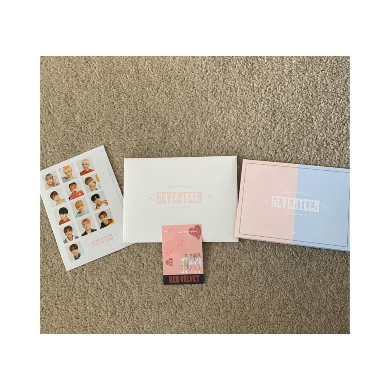 SEVENTEEN deals 2018 Season's Greetings photocard set + stickers