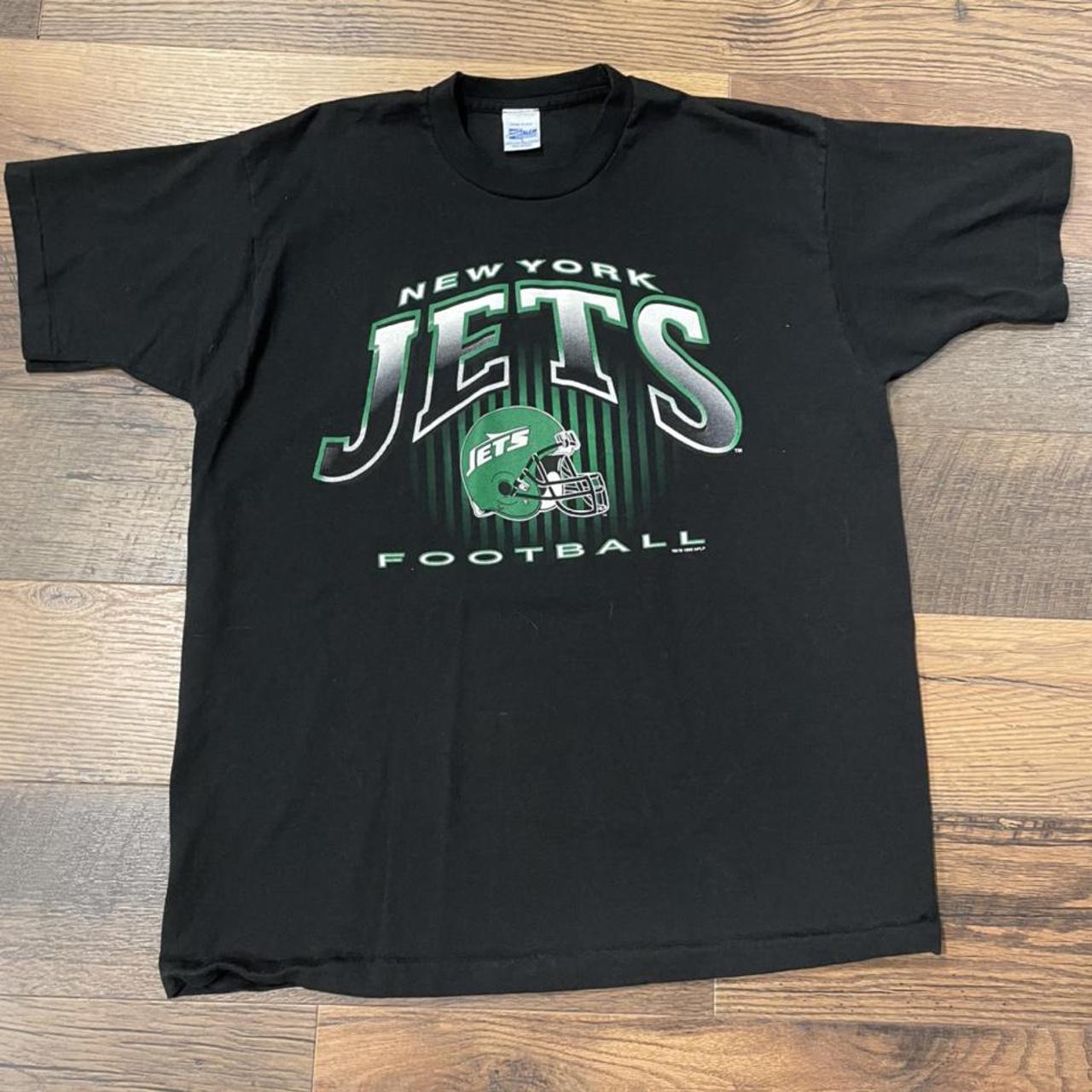 90s New York JETS Tee Shirt Vintage All Over Print Graphic