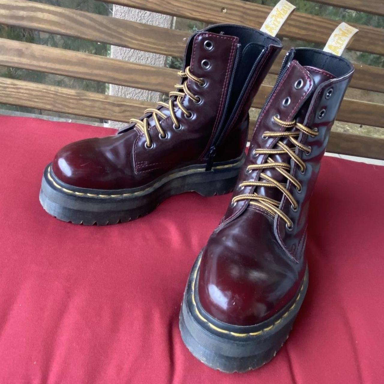 Cherry red vegan jadon docs. Worn only a handful of... - Depop