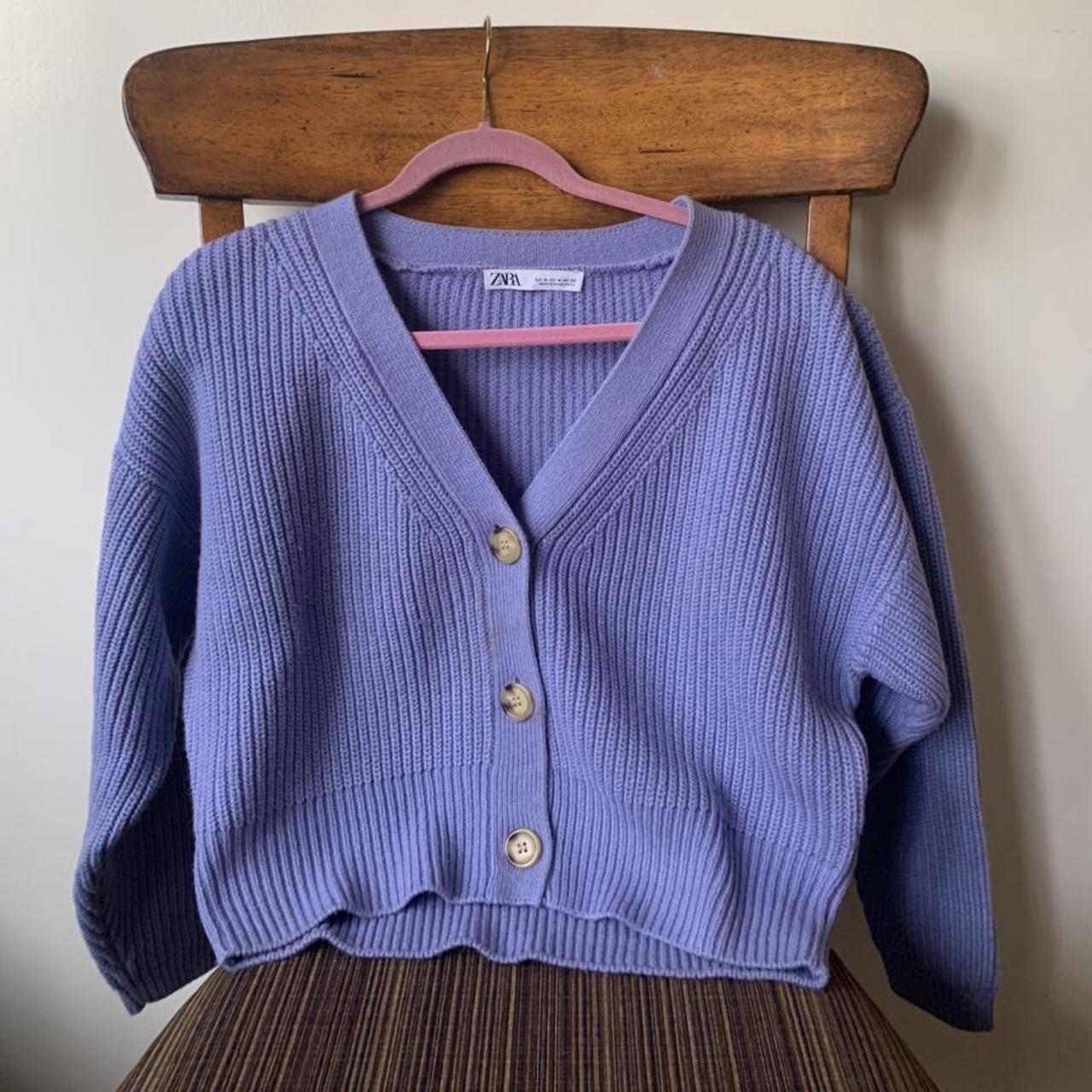 Zara Women's Purple Cardigan | Depop