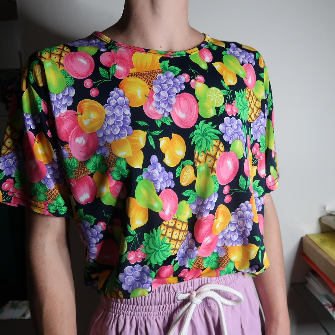 FRUIT SALAD SHIRT fruit rainbow cute summer... Depop