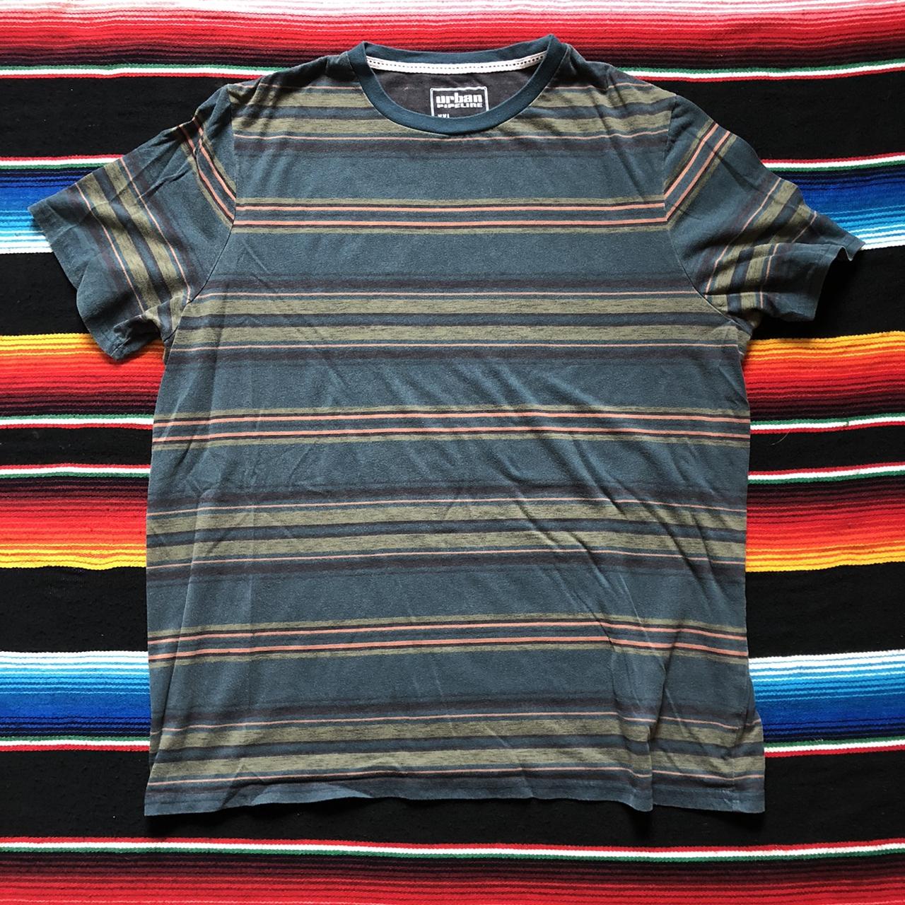 Urban Pipeline, Green Striped shirt🐲 9/10... - Depop