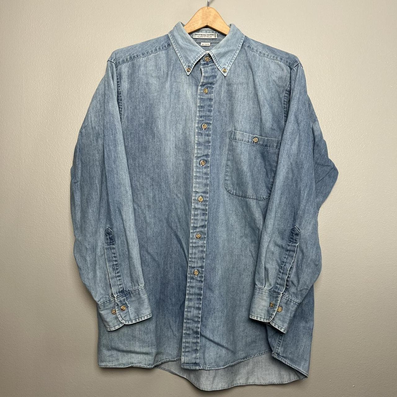 Vintage 417 Van Heusen Denim Button Down