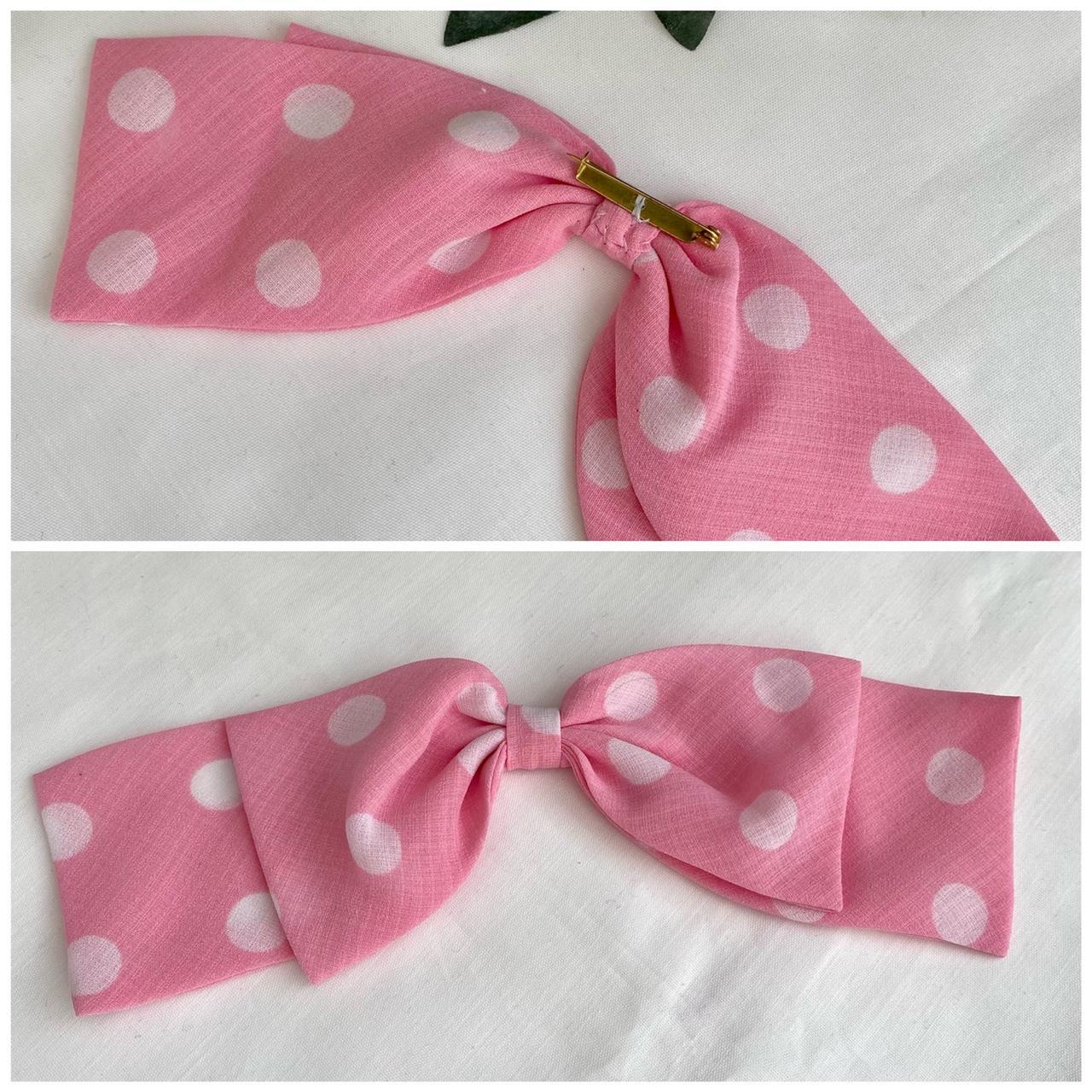 Polka dot Lolita bow pin! Handmade by me. Super cute... - Depop