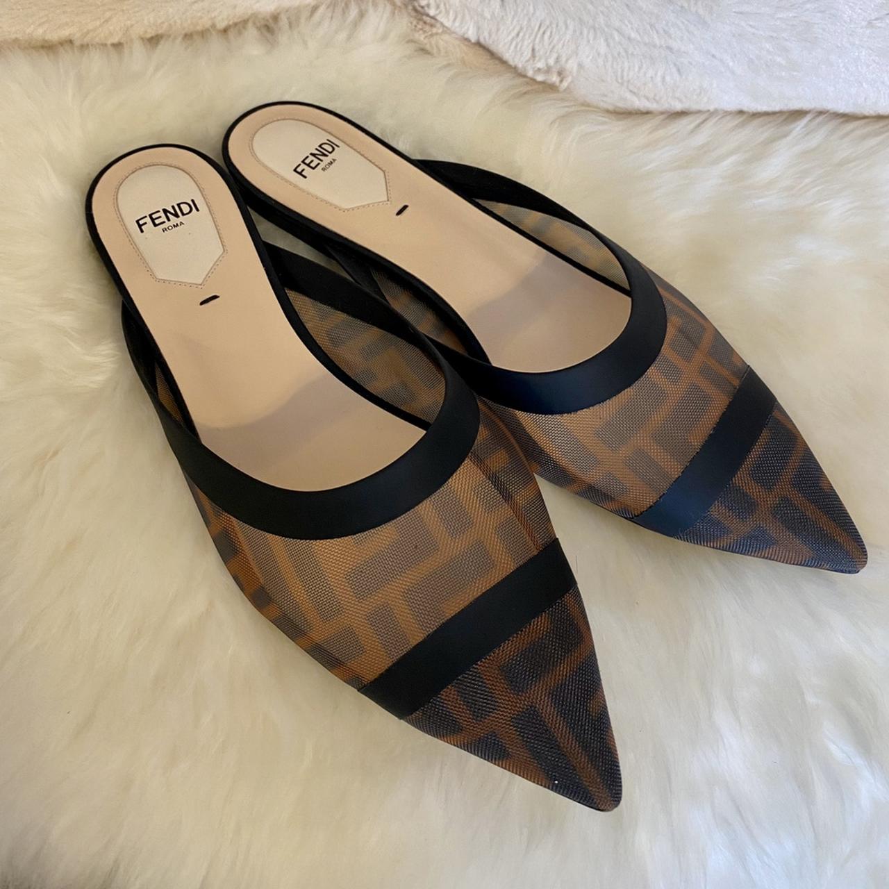 Fendi Mesh Slides Guaranteed Authentic Comes with Depop