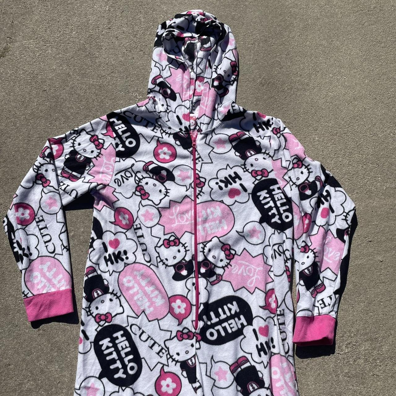 Hello kitty onesie pajamas 🎀 Y2k style onesie... Depop
