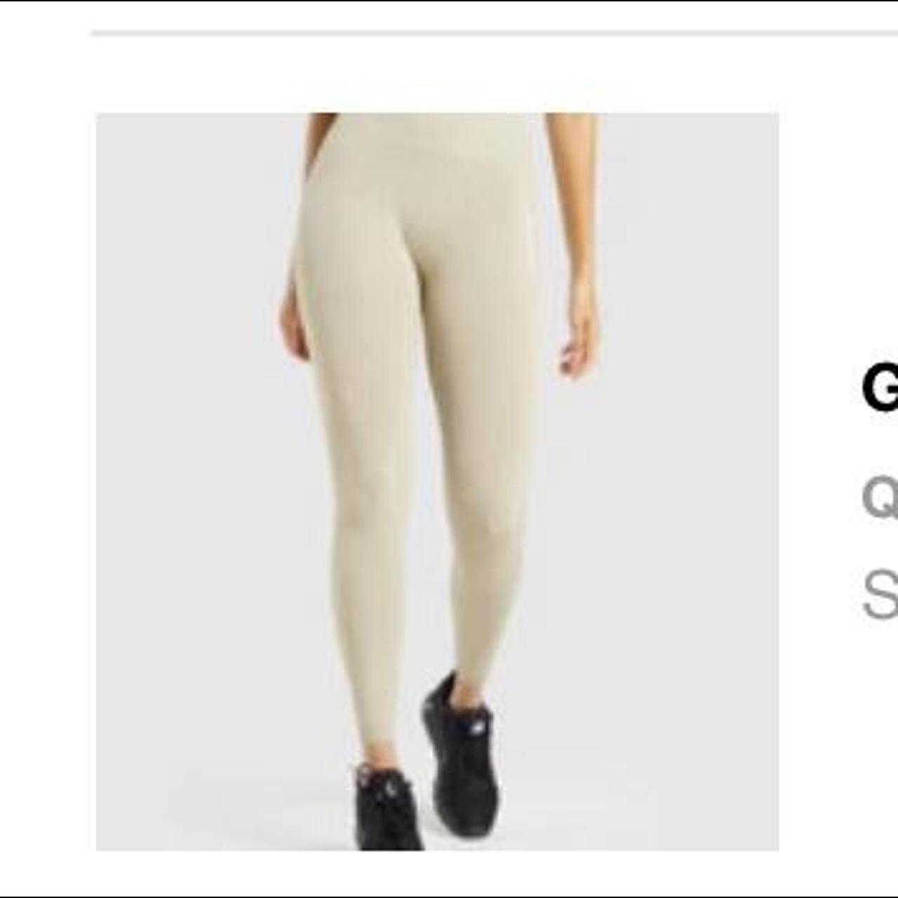 Gymshark Adapt Marl Seamless Leggings - Beige, Women's Fashion