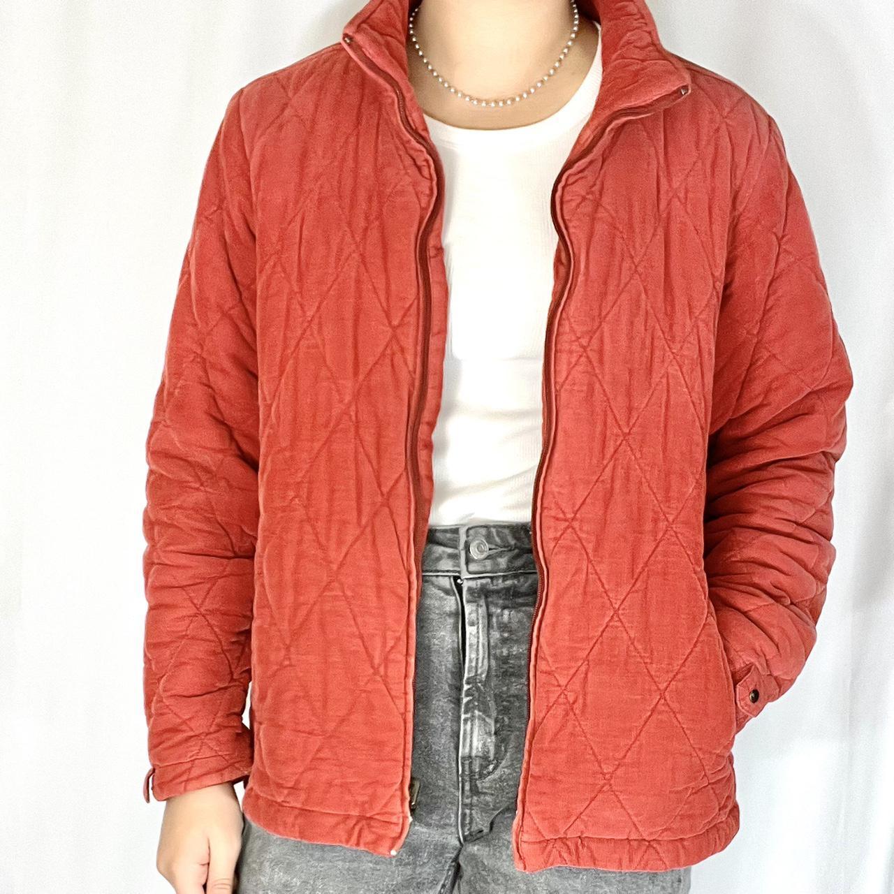 Women's Red and Orange Jacket Depop