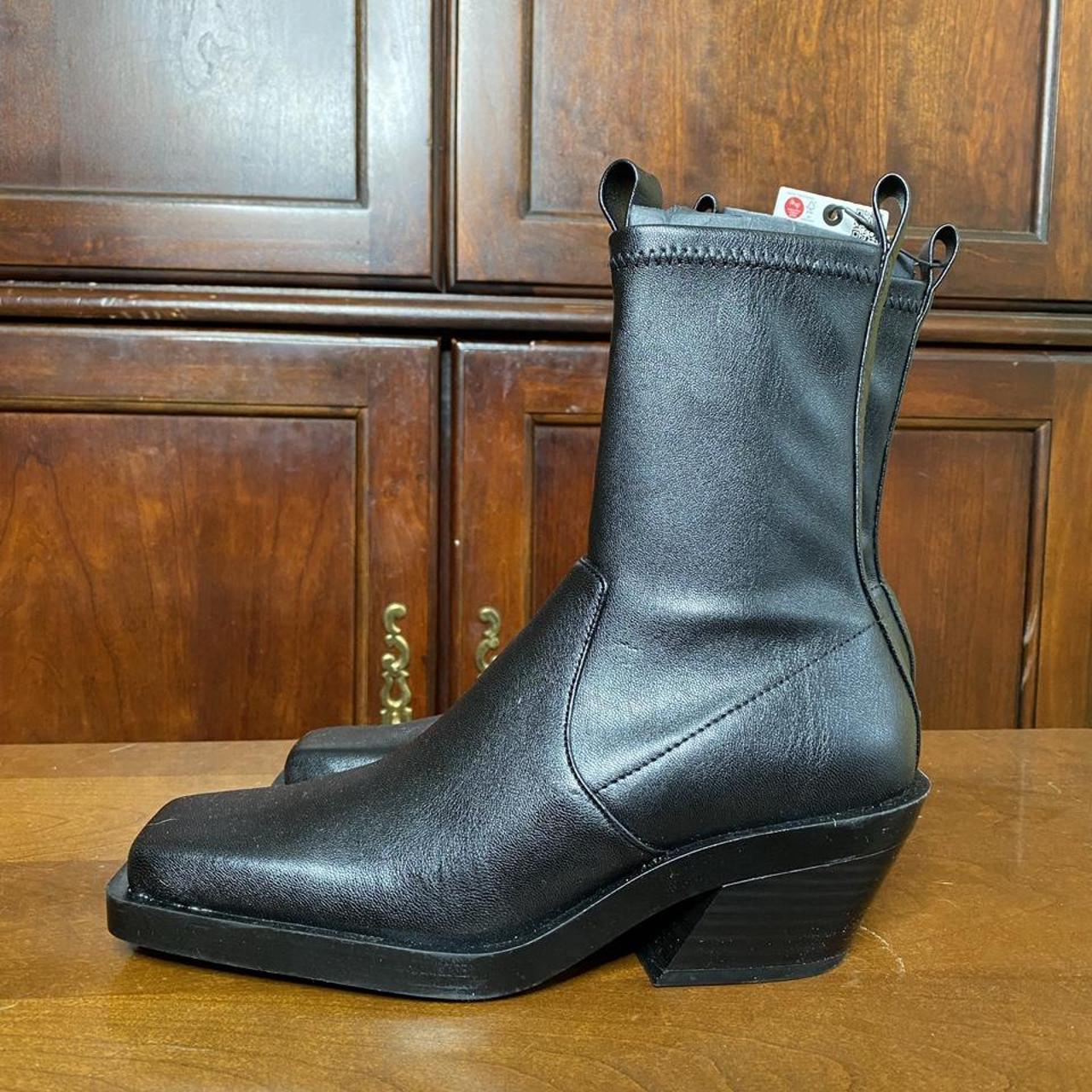 Zara heeled best sale cowboy ankle boots