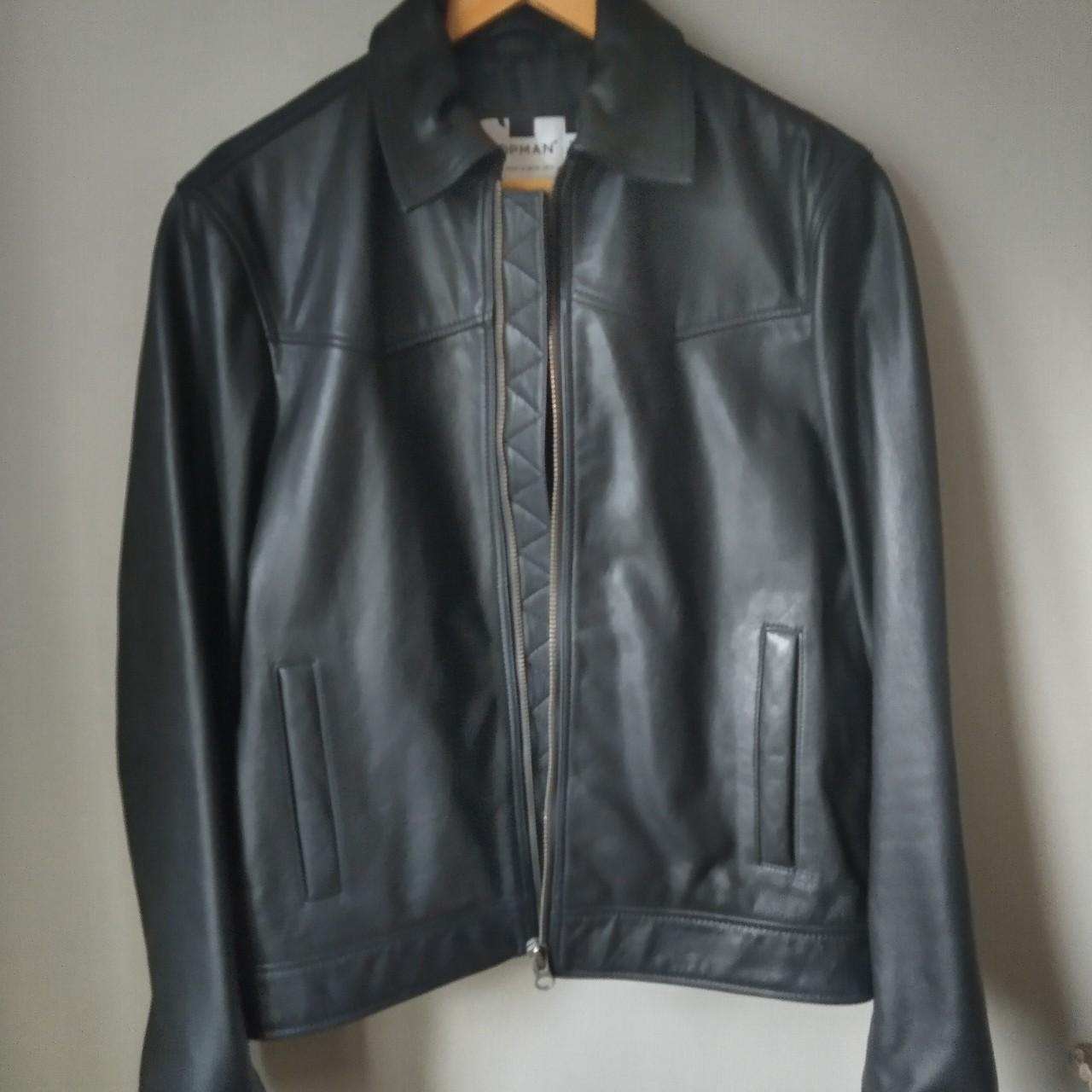 Men's genuine leather jacket, Size small, Never been... Depop