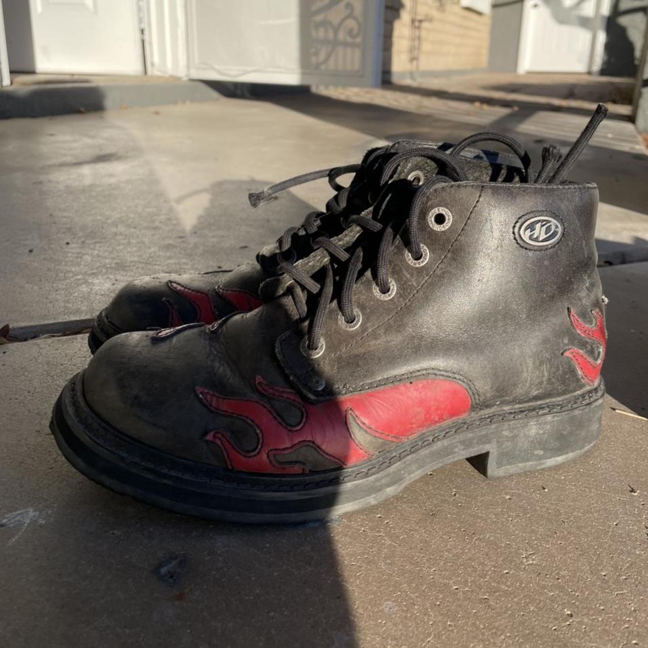harley flame boots