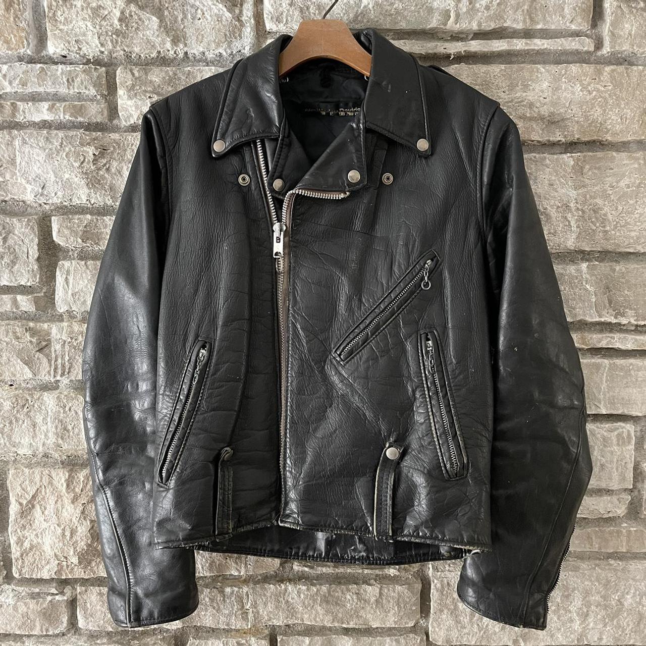 amf harley davidson leather jacket