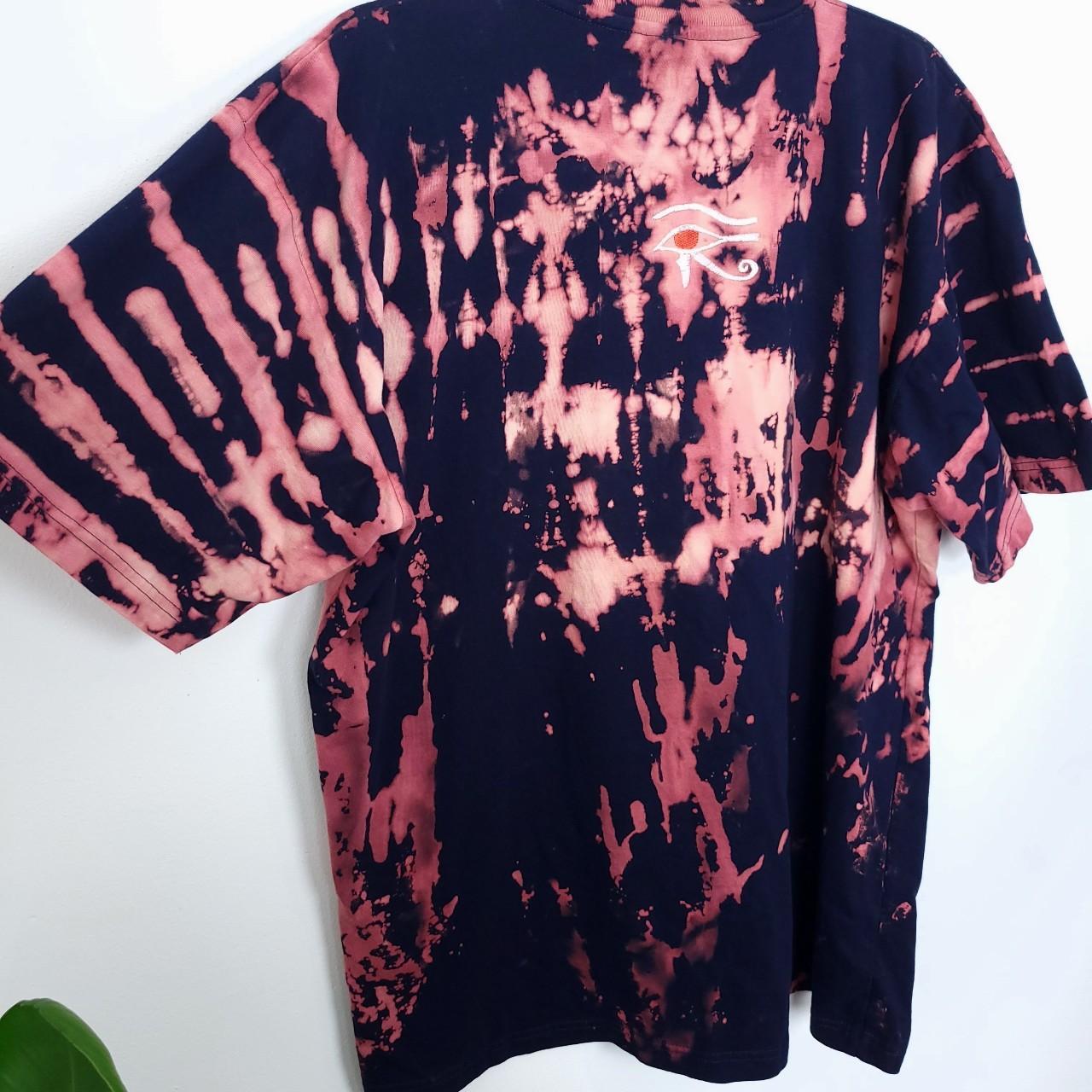 mens bleach tie dye shirt