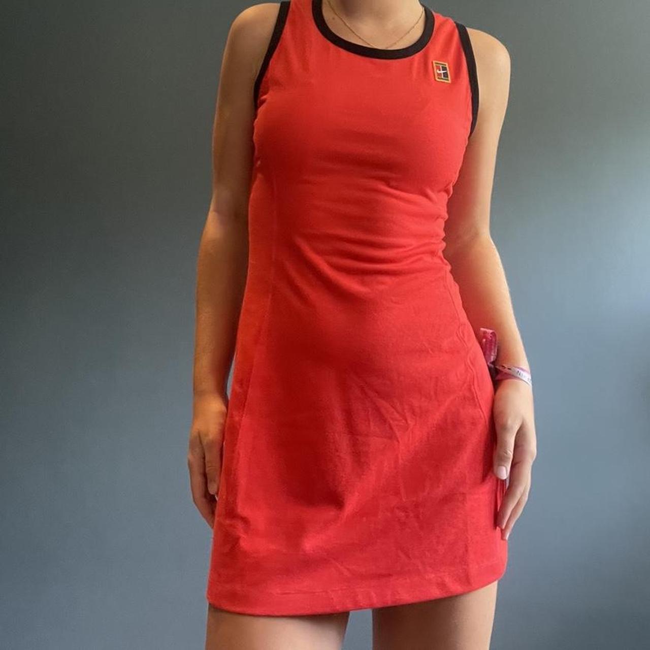 womens red nike dress