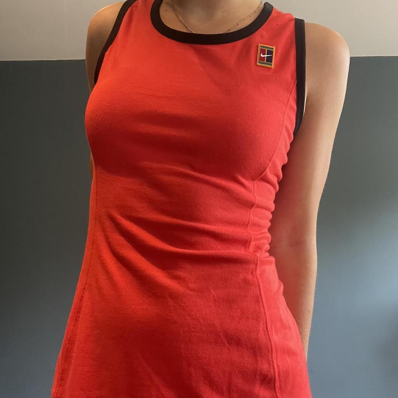 womens red nike dress