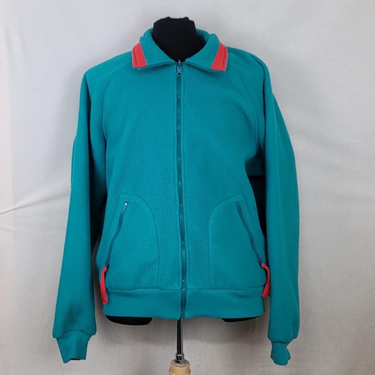 Vtg Columbia Fleece Full Zip Jacket Sz XL Tall Great... - Depop