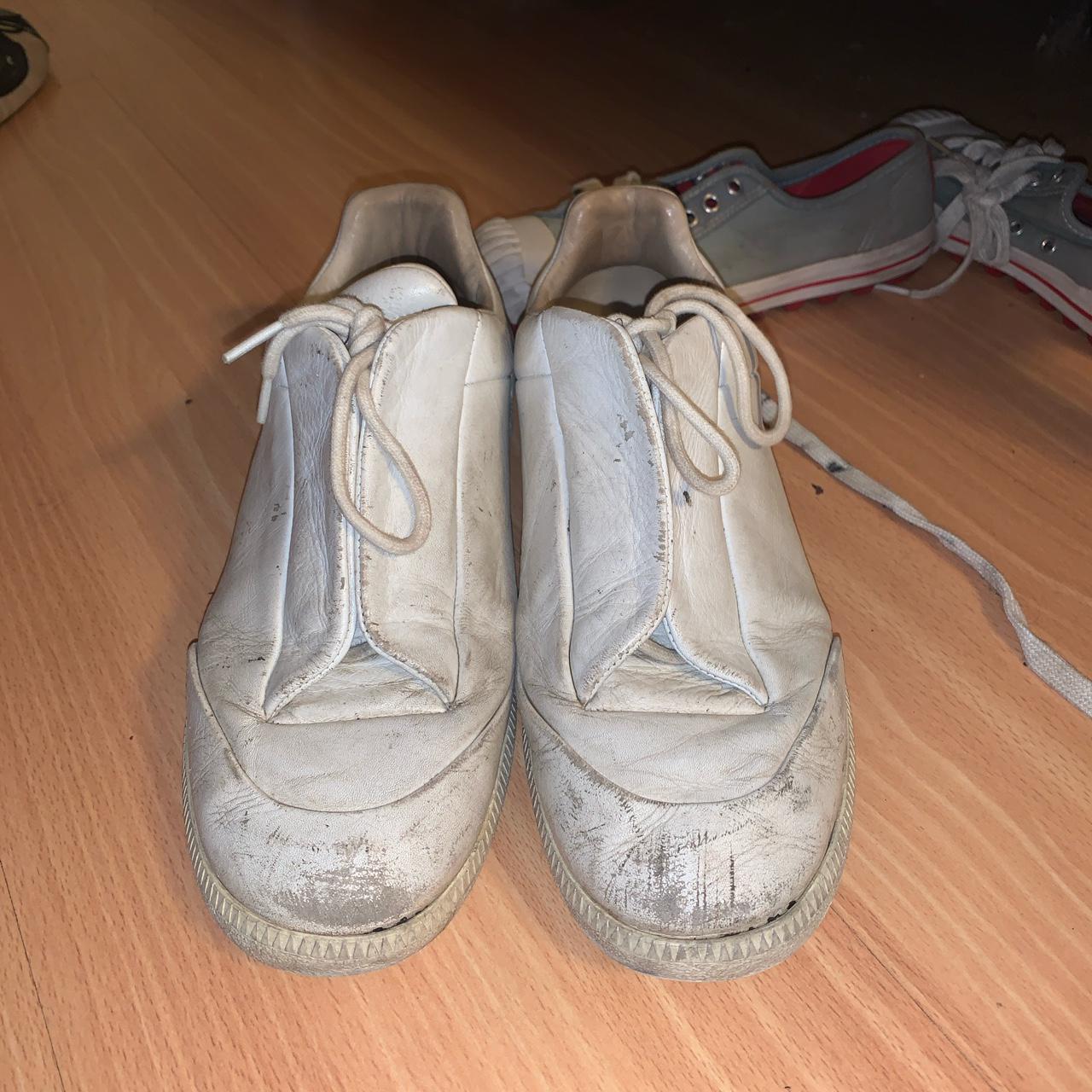 Maison margiela future white calfskin, worn to | Depop