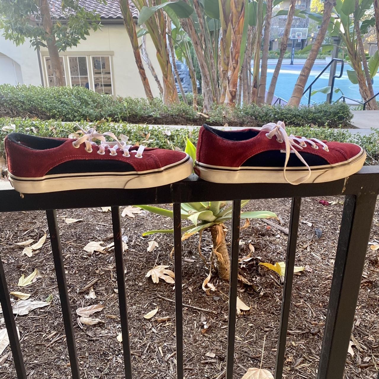 Burgundy 2024 velvet vans