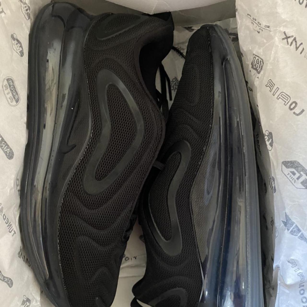 Nike air max 720 trainers black black clearance anthracite