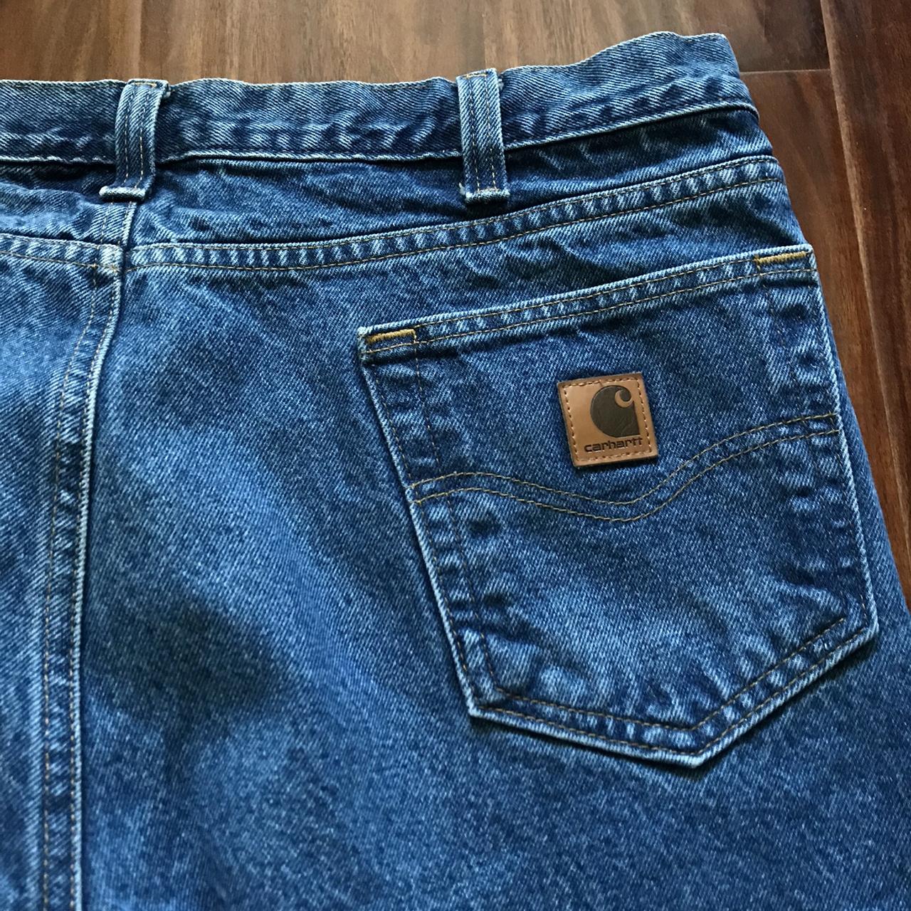 Vintage 90s Carhartt Blue Jeans Amazing pair of... - Depop