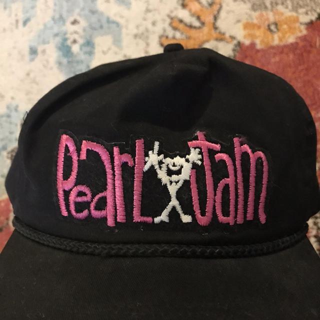 Vintage 90s Pearl Jam Embroidered Hat One of the... - Depop