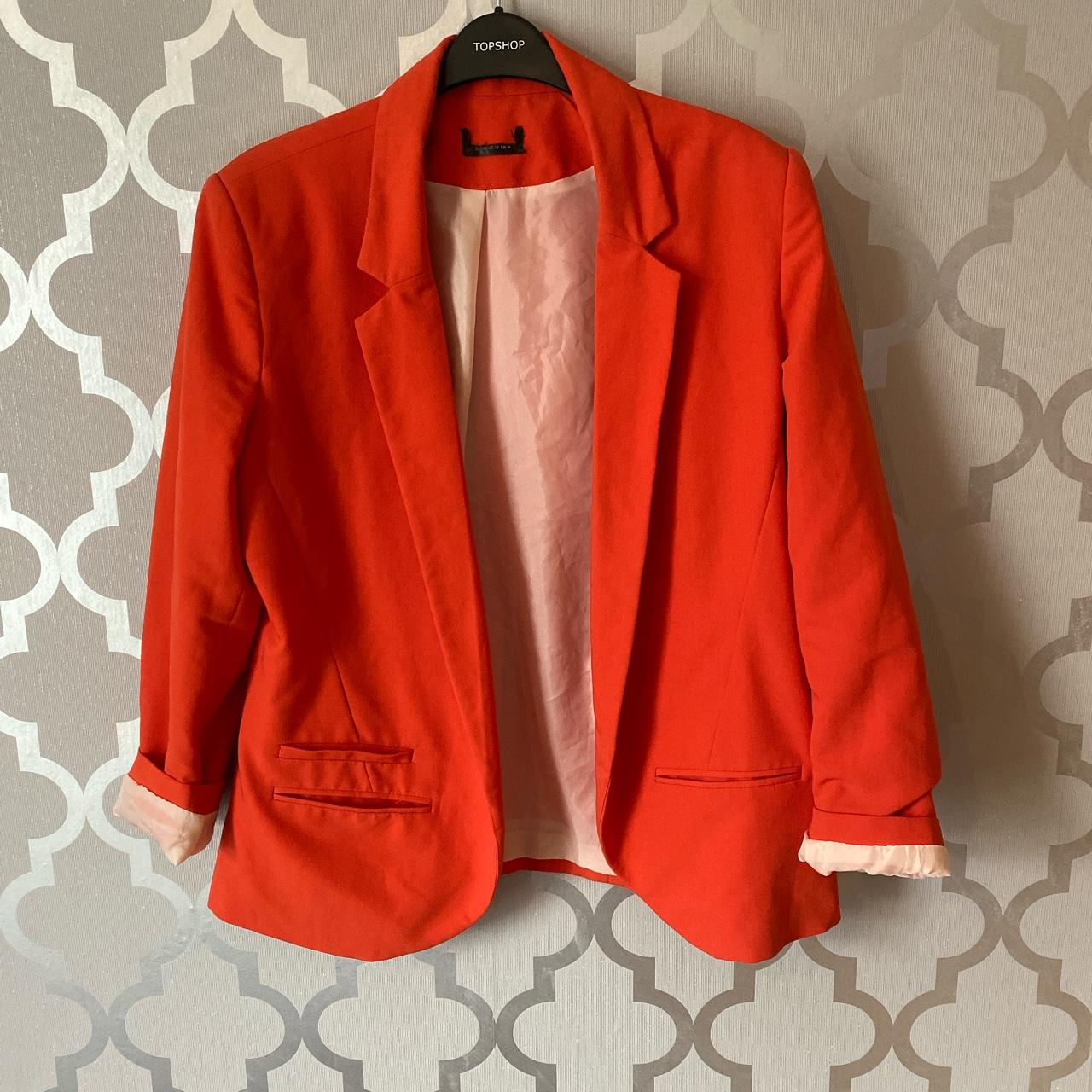 Topshop on sale orange blazer