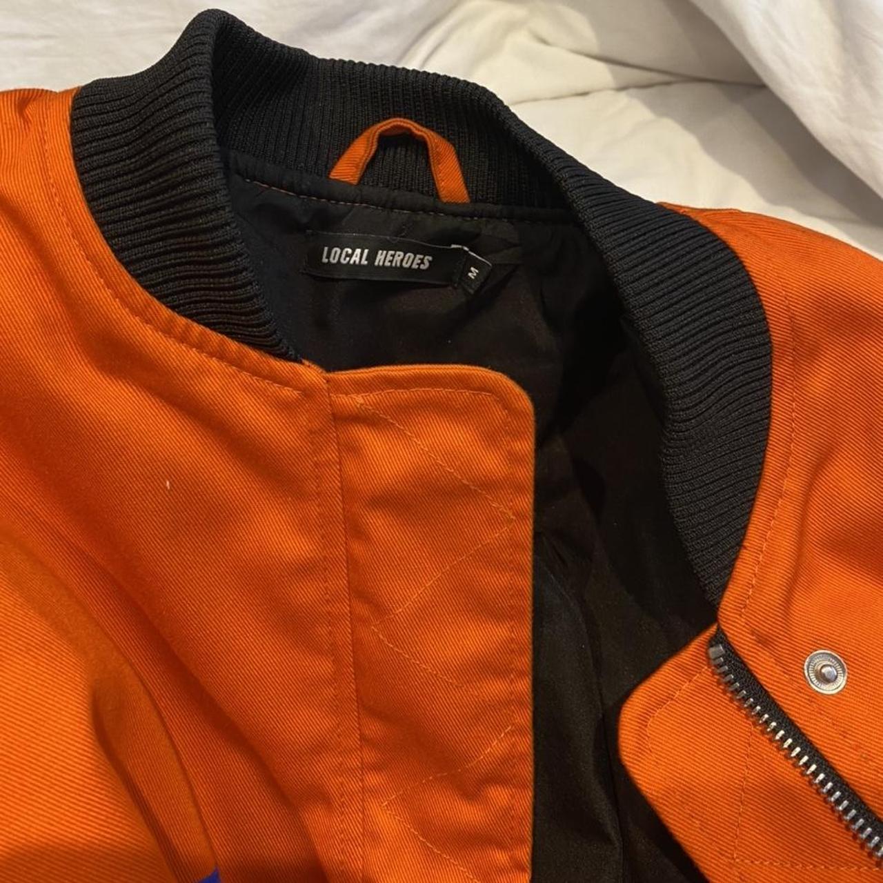 Women's Black and Orange Jacket | Depop