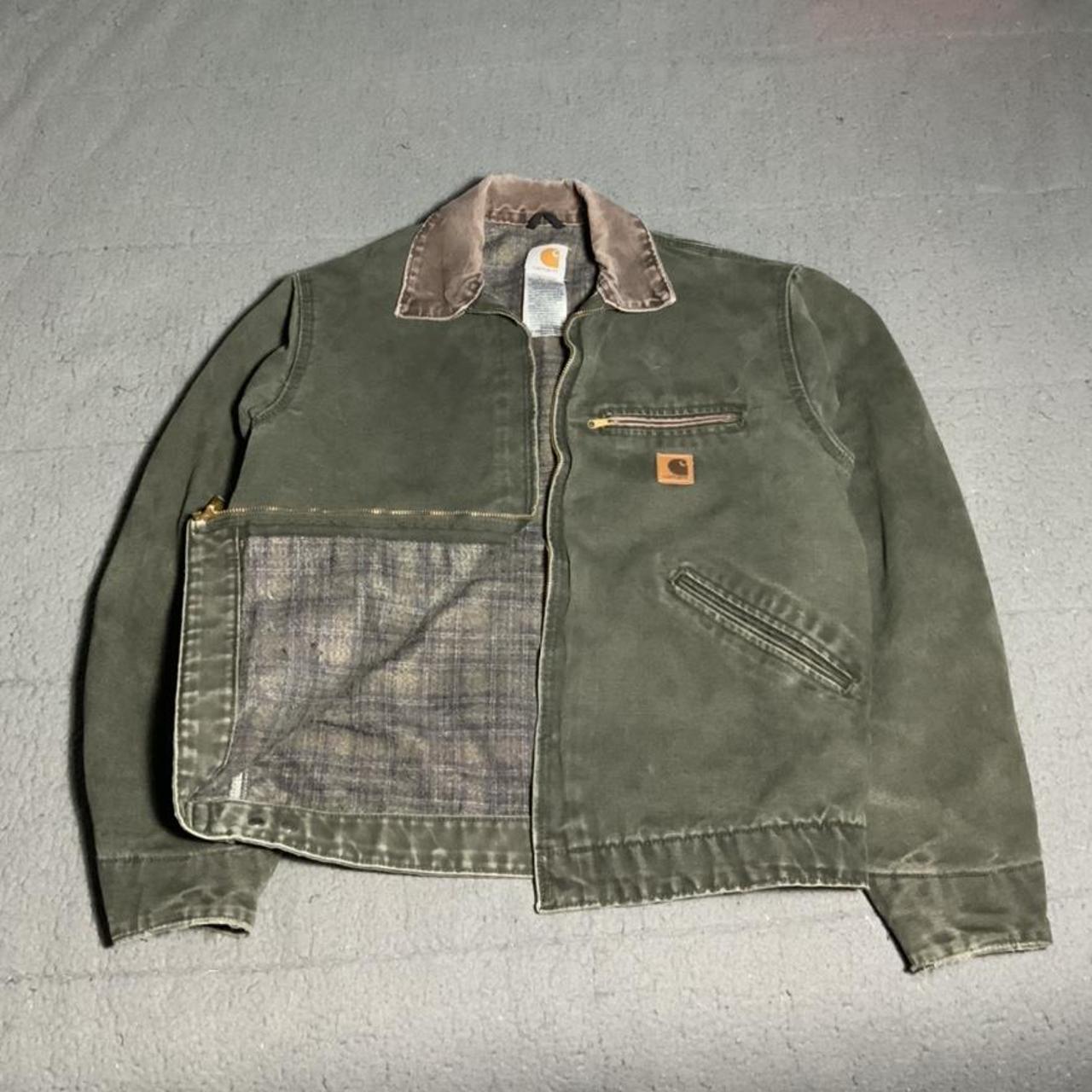 green vintage carhartt jacket