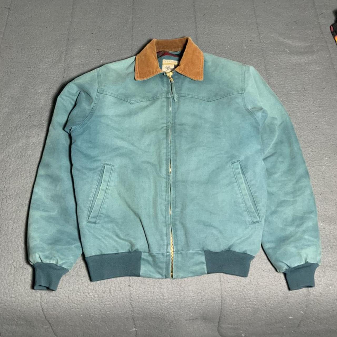 vintage teal carhartt jacket